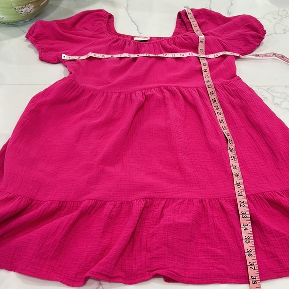 Universal‎ Thread pink ruffle dress size large - Picture 6 of 8